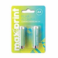 Pilhas Alcalina AA Maxprint C/2 unidades