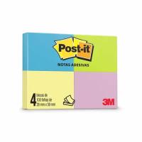 Post-it Bloco Adesivo Tropical 38x50 100 Folhas c/4