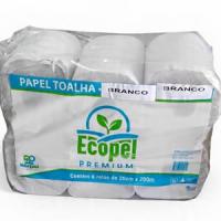 Papel Toalha Bobina Ecopel 6x200m Branco