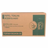 Papel Toalha Interfolhado Folha Dupla IPEL Extra Luxo Cx. 2000 Fls