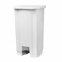 Lixeira Plástica Branca c/ Pedal 100L
