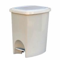 Lixeira Plástica Branca c/Pedal 25L Giga