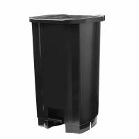 Lixeira Plástica Preta c/ Pedal 100L