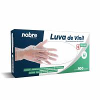 Luva Vinil S/pó p/ Proced. não Cirúrgico Nobre c/100 unidades